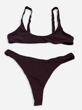 TOBI purple two piece thong bikini size M